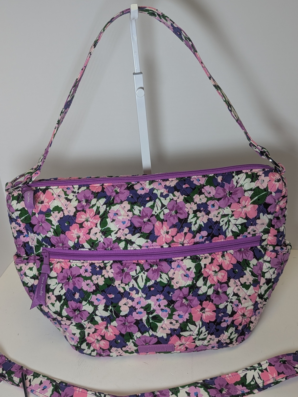 Vera Bradley "Go Ahead" Convertible Crossbody Bag - Retired Flower Garden Print